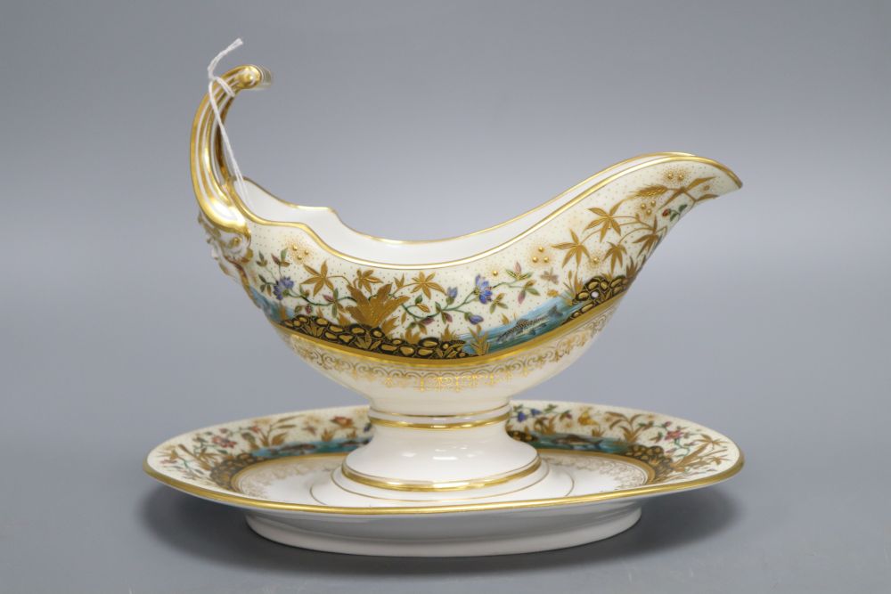 An Austrian porcelain sauceboat, height 18cm